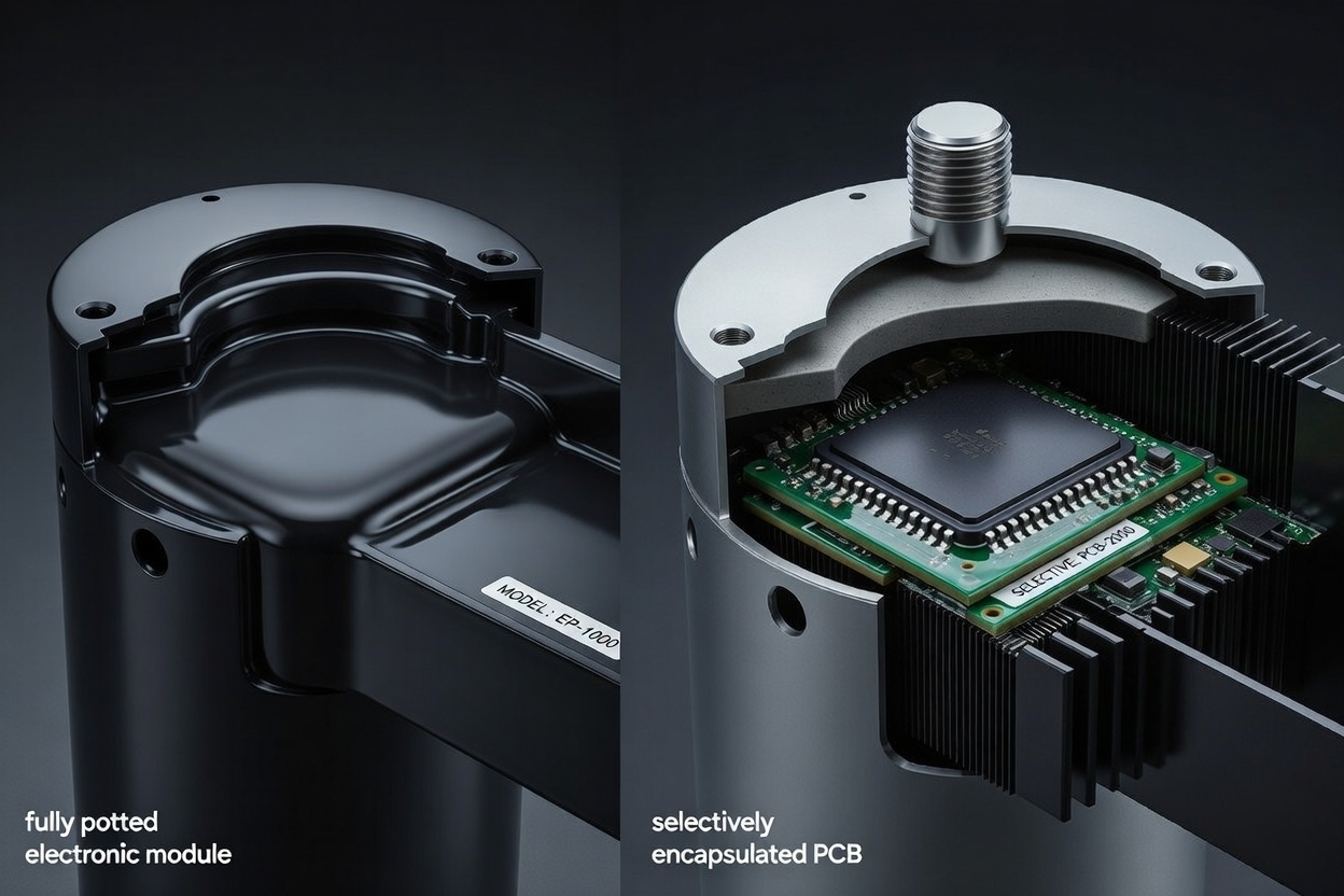 Potting vs. encapsulation: a comparison of full potting and encapsulation in electronics