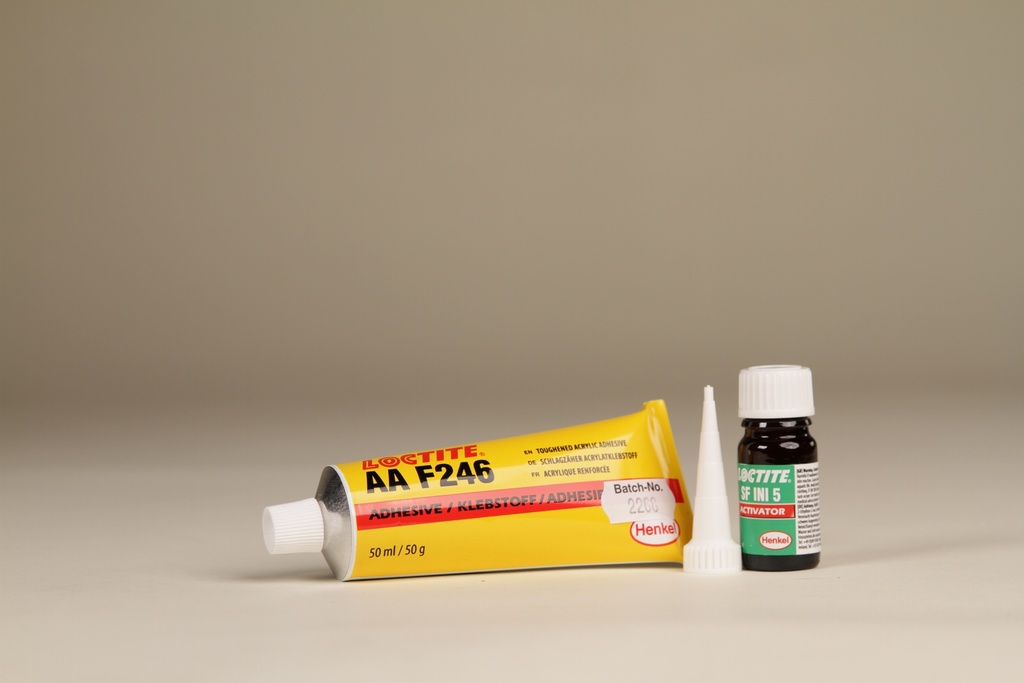 LOCTITE AA F246 + LOCTITE SF INI5: kit de adhesivos estructurales acrílicos bicomponentes «sin mezclar» (50 ml)